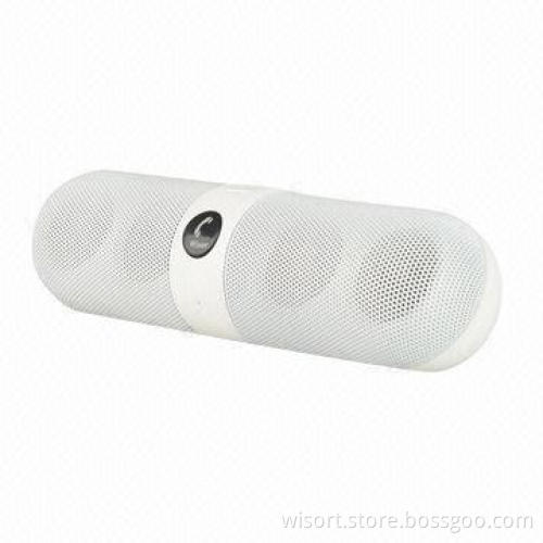 For 2014 new Bluetooth speaker, pill design, 4 drivers, with handsfree NFC and SIRI function